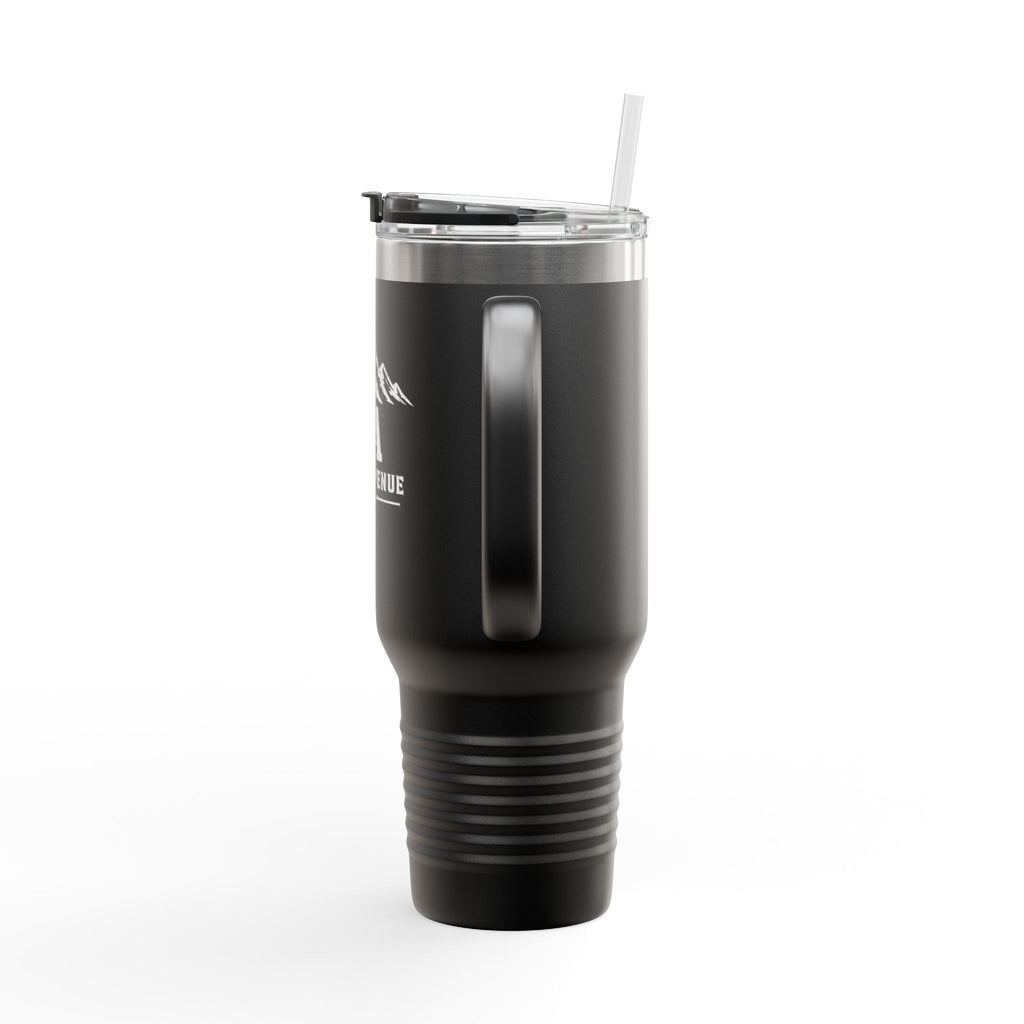 40oz Insulated Travel Mug — Saint Avenue Mountain Logo, Red