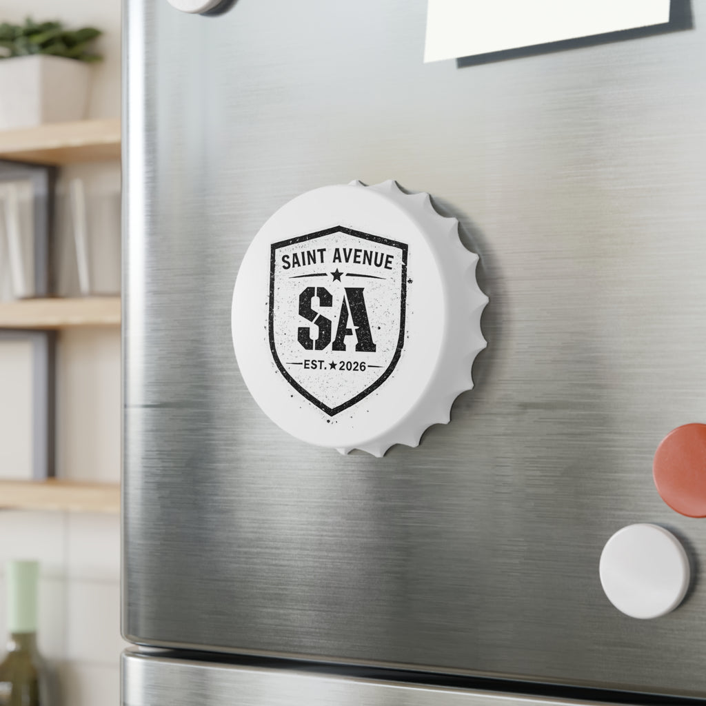 Bottle Opener — Saint Avenue SA Shield Metal Bottle Cap Opener (Est. 2026)
