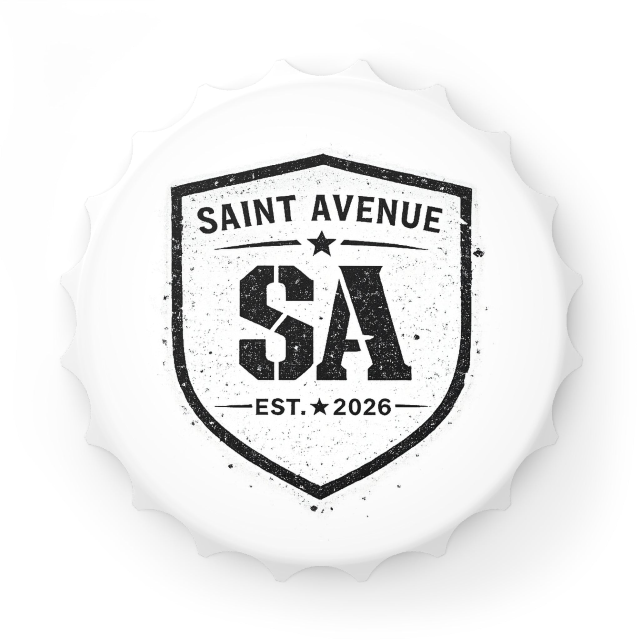Bottle Opener — Saint Avenue SA Shield Metal Bottle Cap Opener (Est. 2026)
