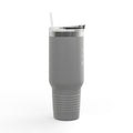 40oz Insulated Travel Mug — Aerrøk Hunting Logo Stainless Tumbler with Straw and Handle