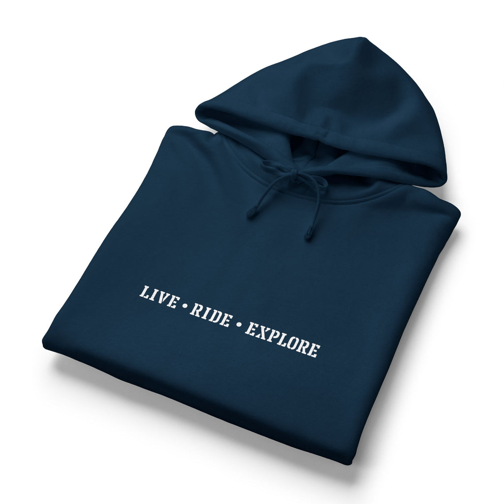 Live • Ride • Explore Hoodie — Women's Organic Adventure Pullover