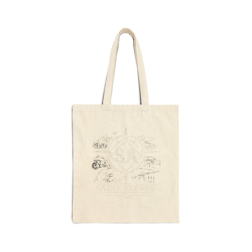 Canvas Tote Bag — Vintage Botanical Sketch Eco Shopper