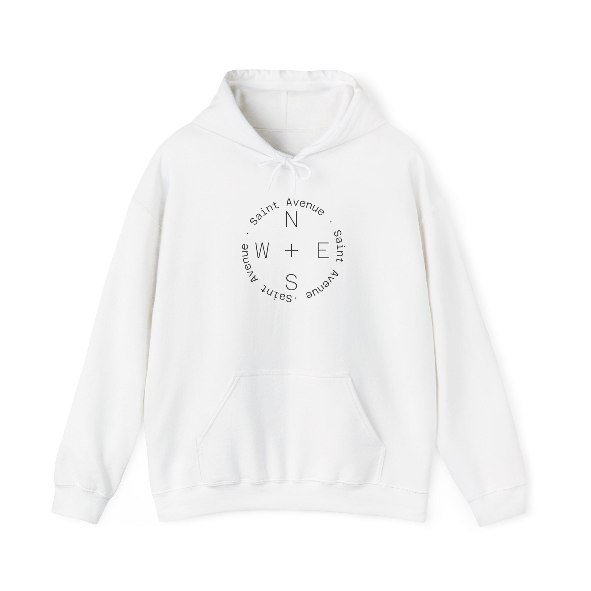 Fishing Hoodie — Bass Jumping Graphic Pullover with Compass Front