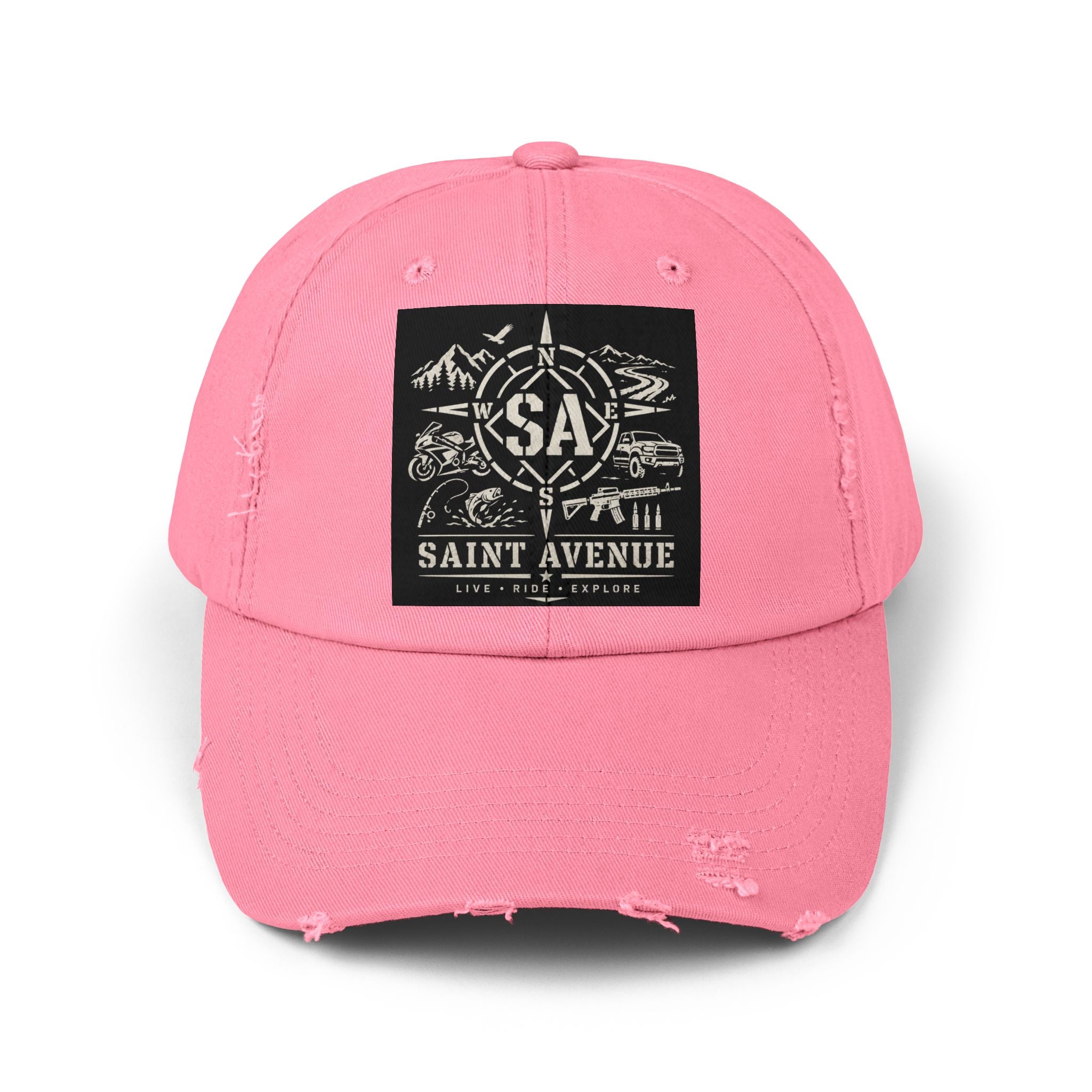 Distressed Cap — Saint Avenue Vintage Explorer Hat