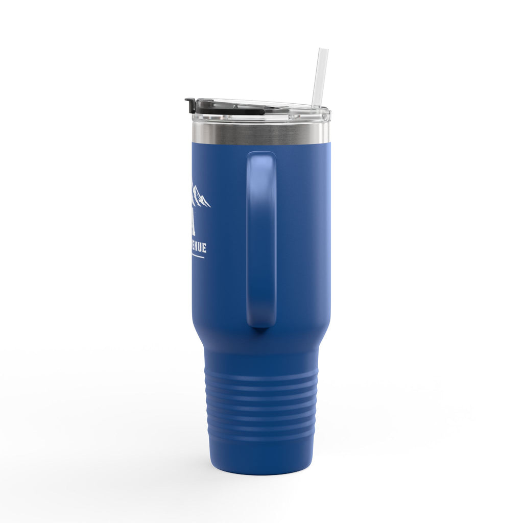 40oz Insulated Travel Mug — Saint Avenue Mountain Logo, Red