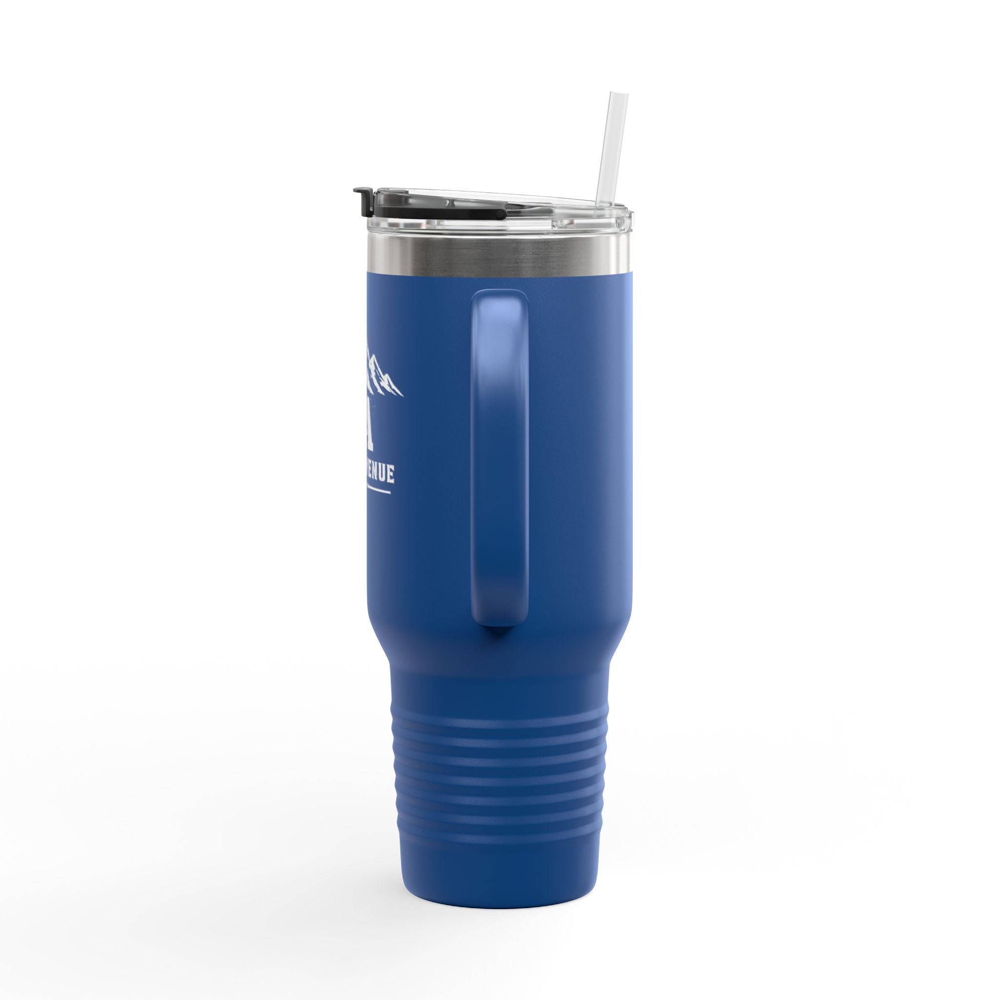 40oz Insulated Travel Mug — Saint Avenue Mountain Logo, Red