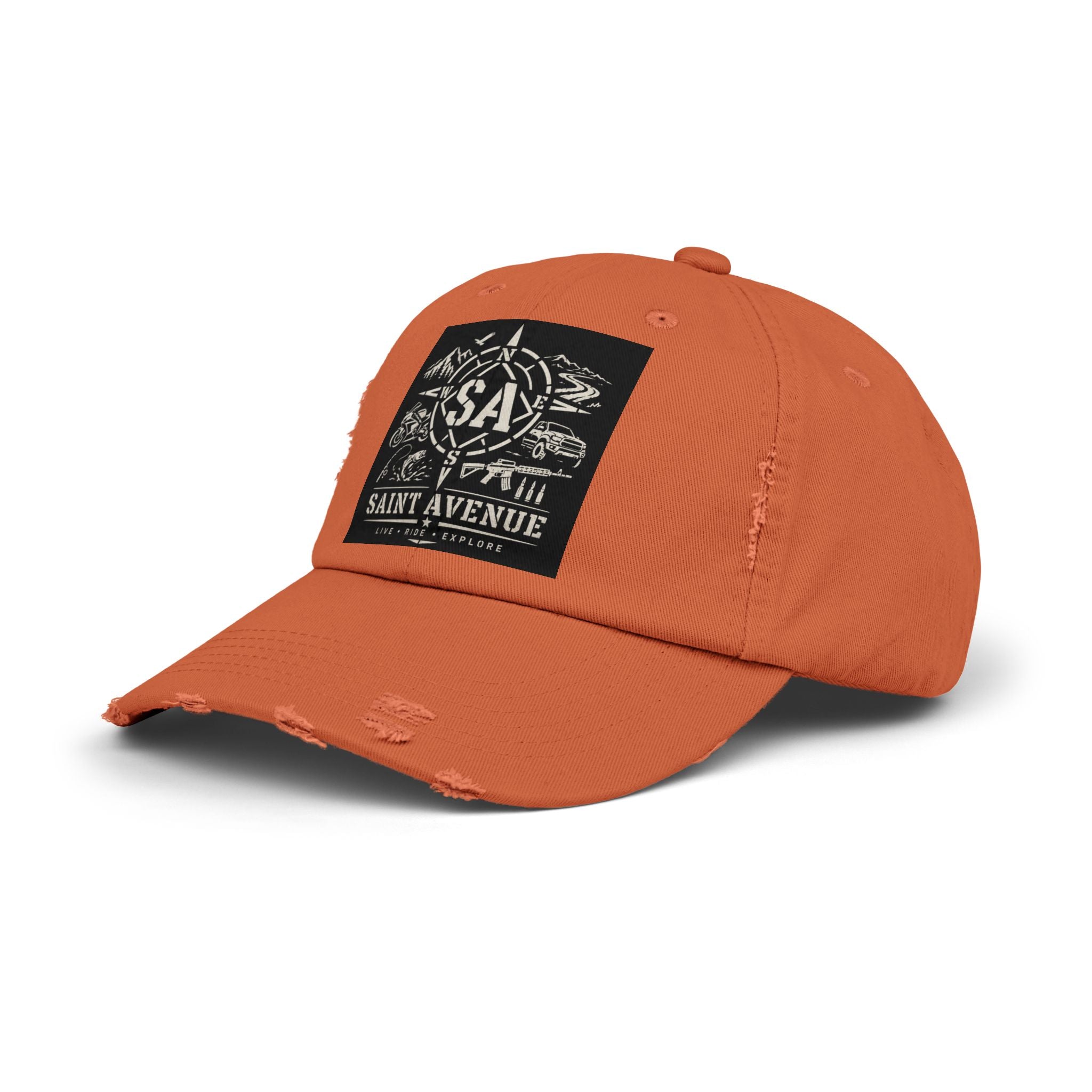 Distressed Cap — Saint Avenue Vintage Explorer Hat