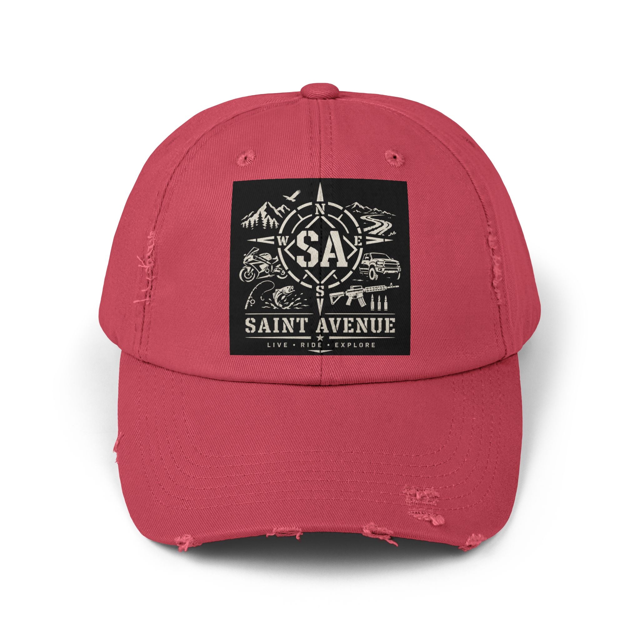 Distressed Cap — Saint Avenue Vintage Explorer Hat