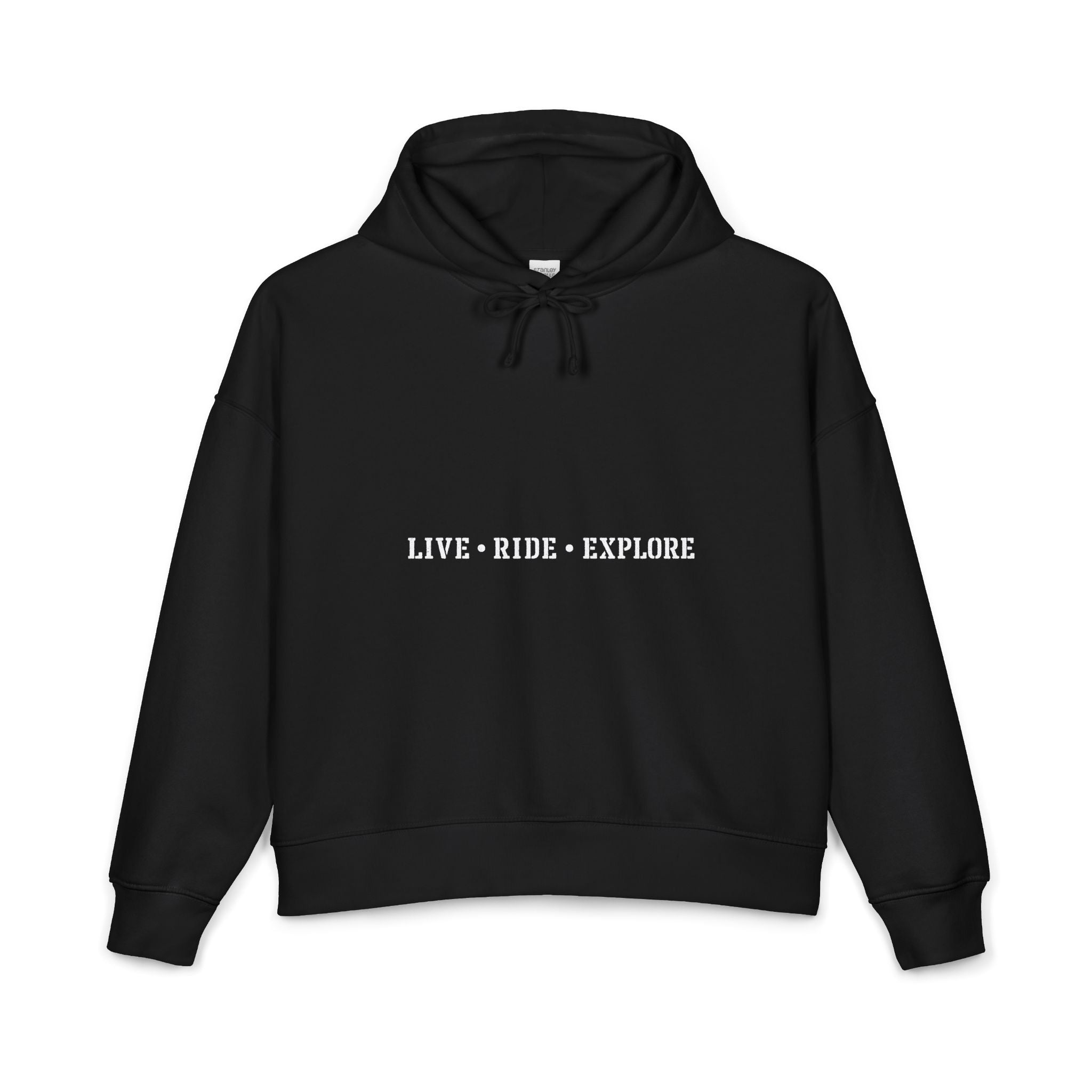 Live • Ride • Explore Hoodie — Women's Organic Adventure Pullover