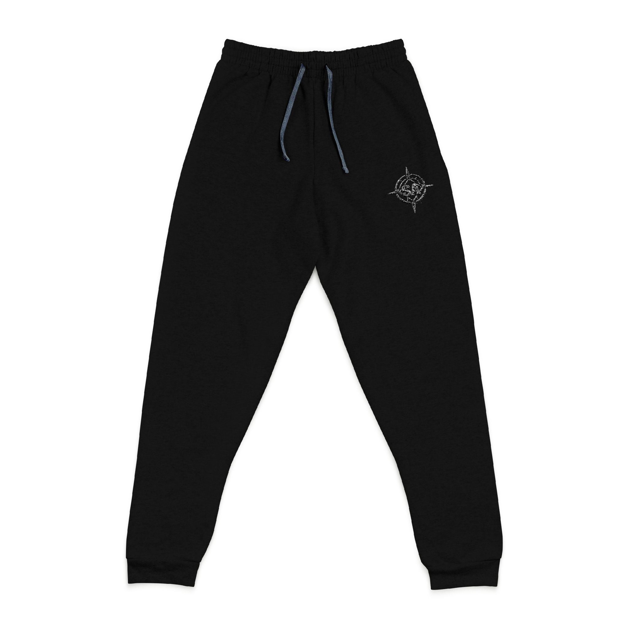 Embroidered Compass Joggers — Casual Travel & Everyday Sweatpants