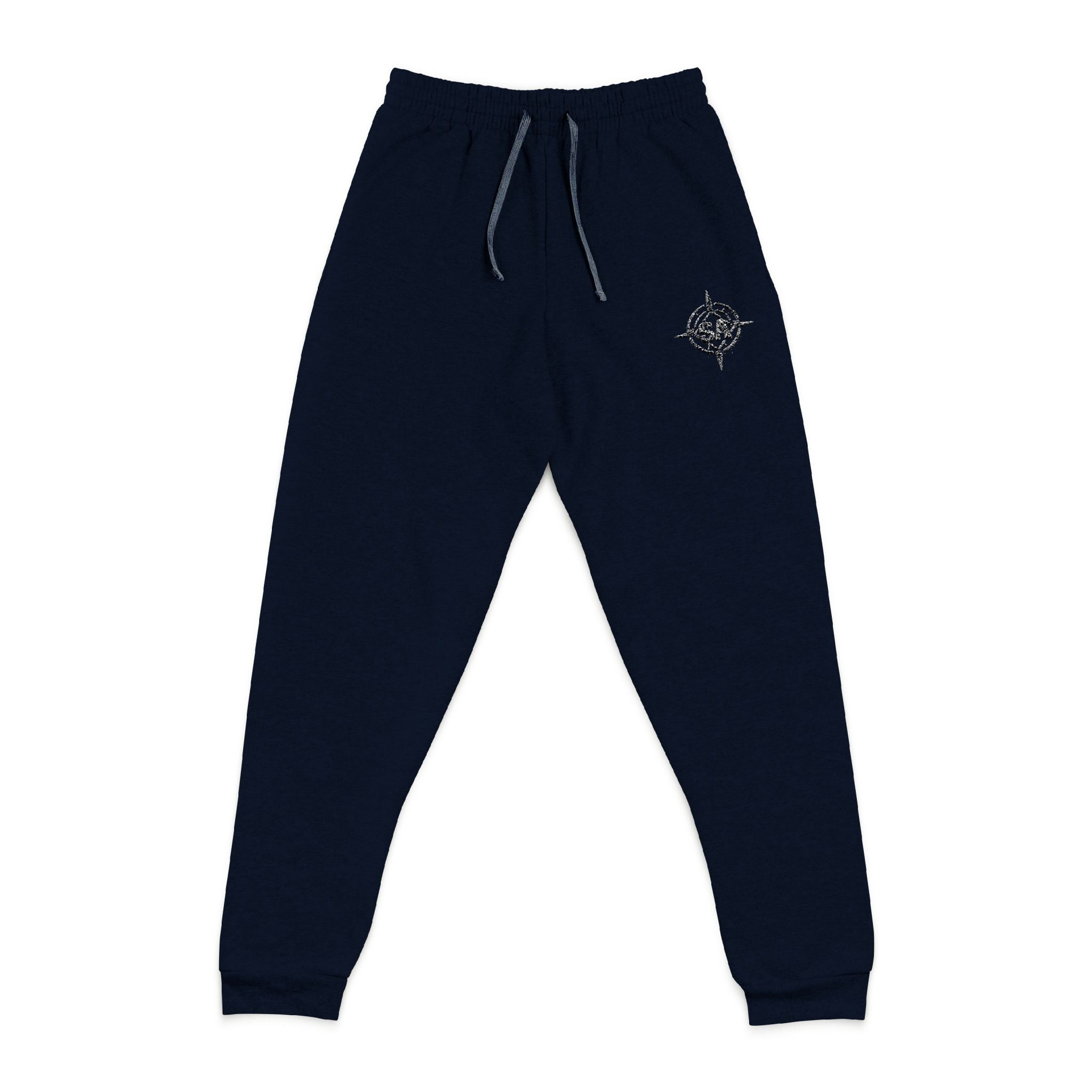 Embroidered Compass Joggers — Casual Travel & Everyday Sweatpants