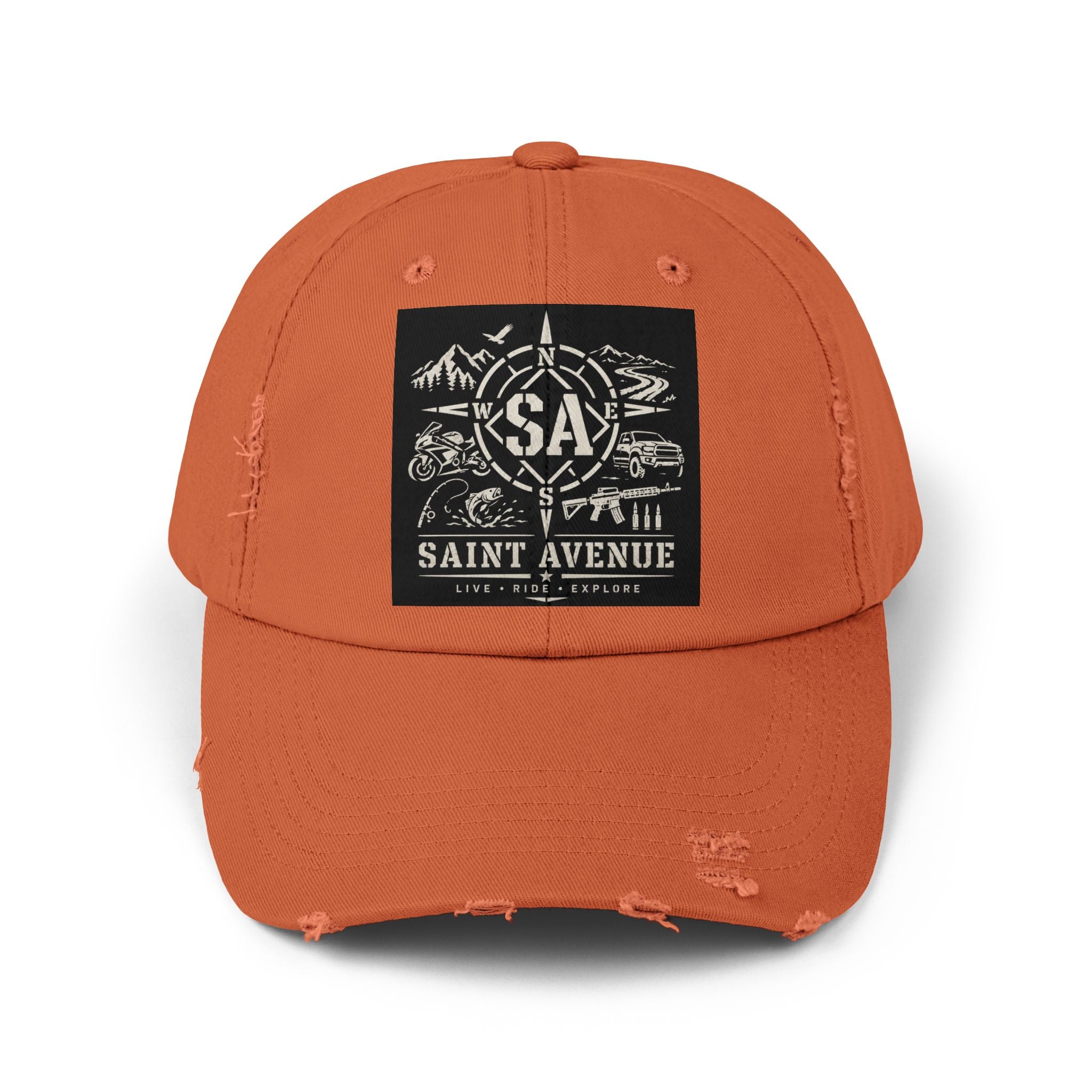 Distressed Cap — Saint Avenue Vintage Explorer Hat