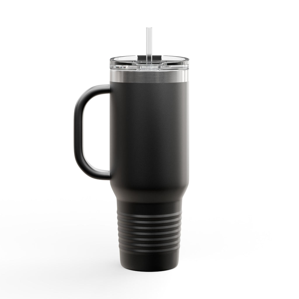 40oz Insulated Travel Mug — Saint Avenue Mountain Logo, Red