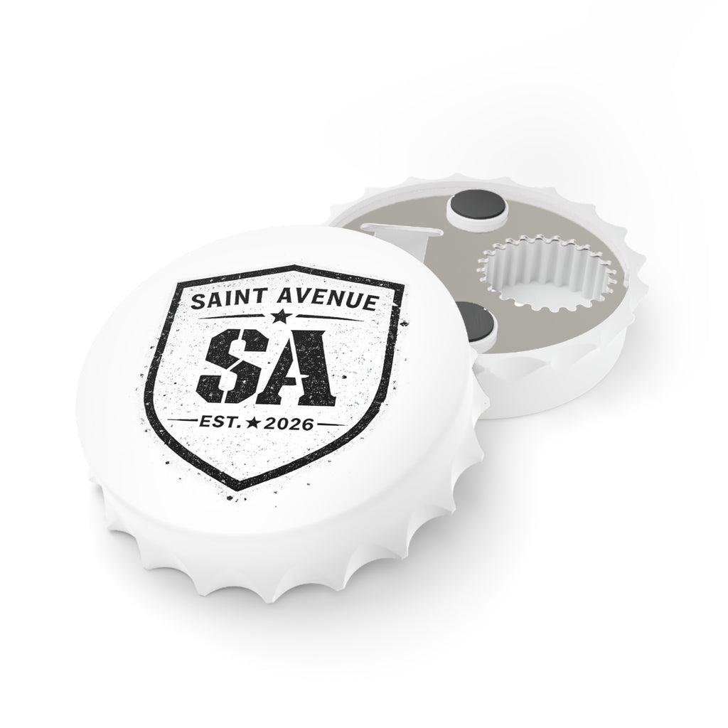 Bottle Opener — Saint Avenue SA Shield Metal Bottle Cap Opener (Est. 2026)