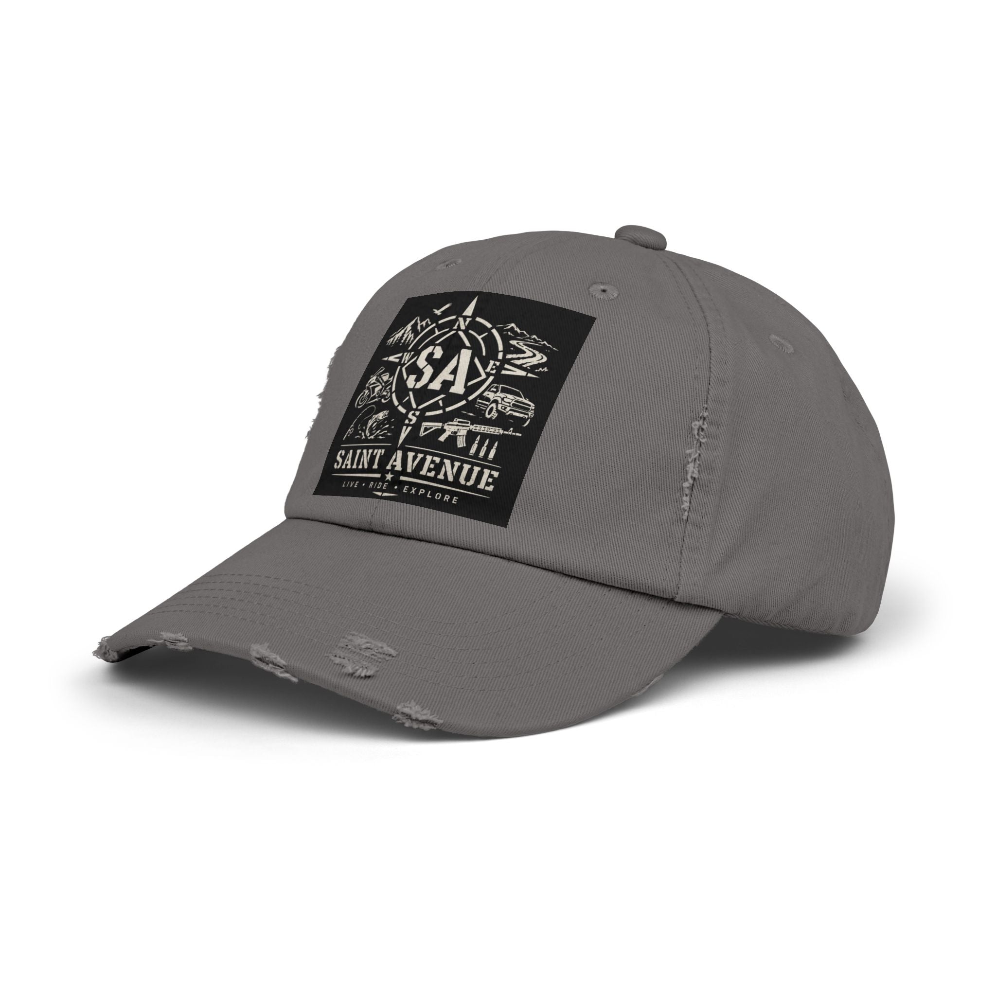 Distressed Cap — Saint Avenue Vintage Explorer Hat