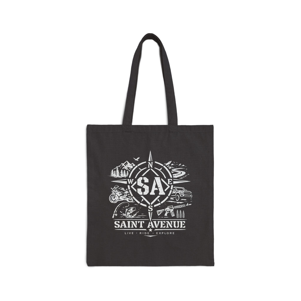 Canvas Tote Bag — Vintage Botanical Sketch Eco Shopper