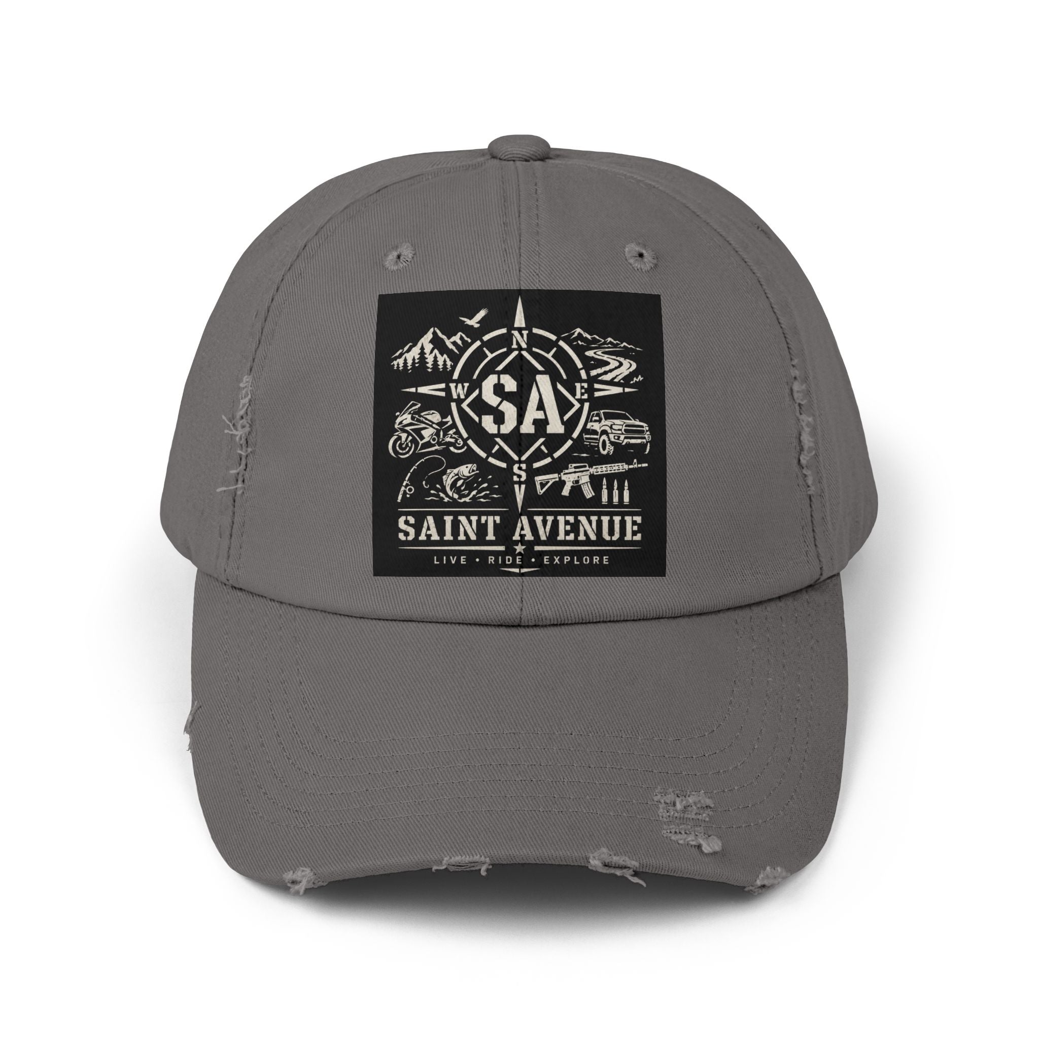 Distressed Cap — Saint Avenue Vintage Explorer Hat
