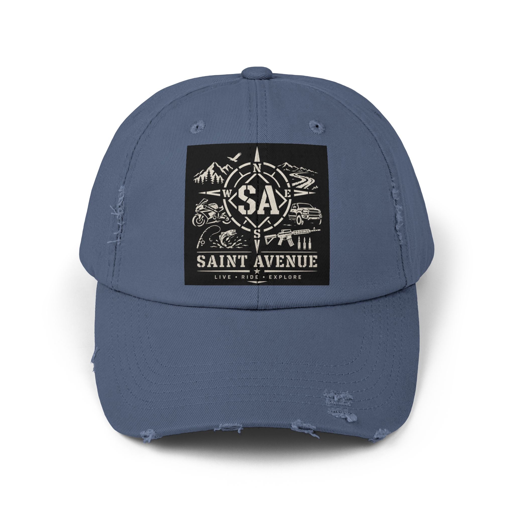 Distressed Cap — Saint Avenue Vintage Explorer Hat