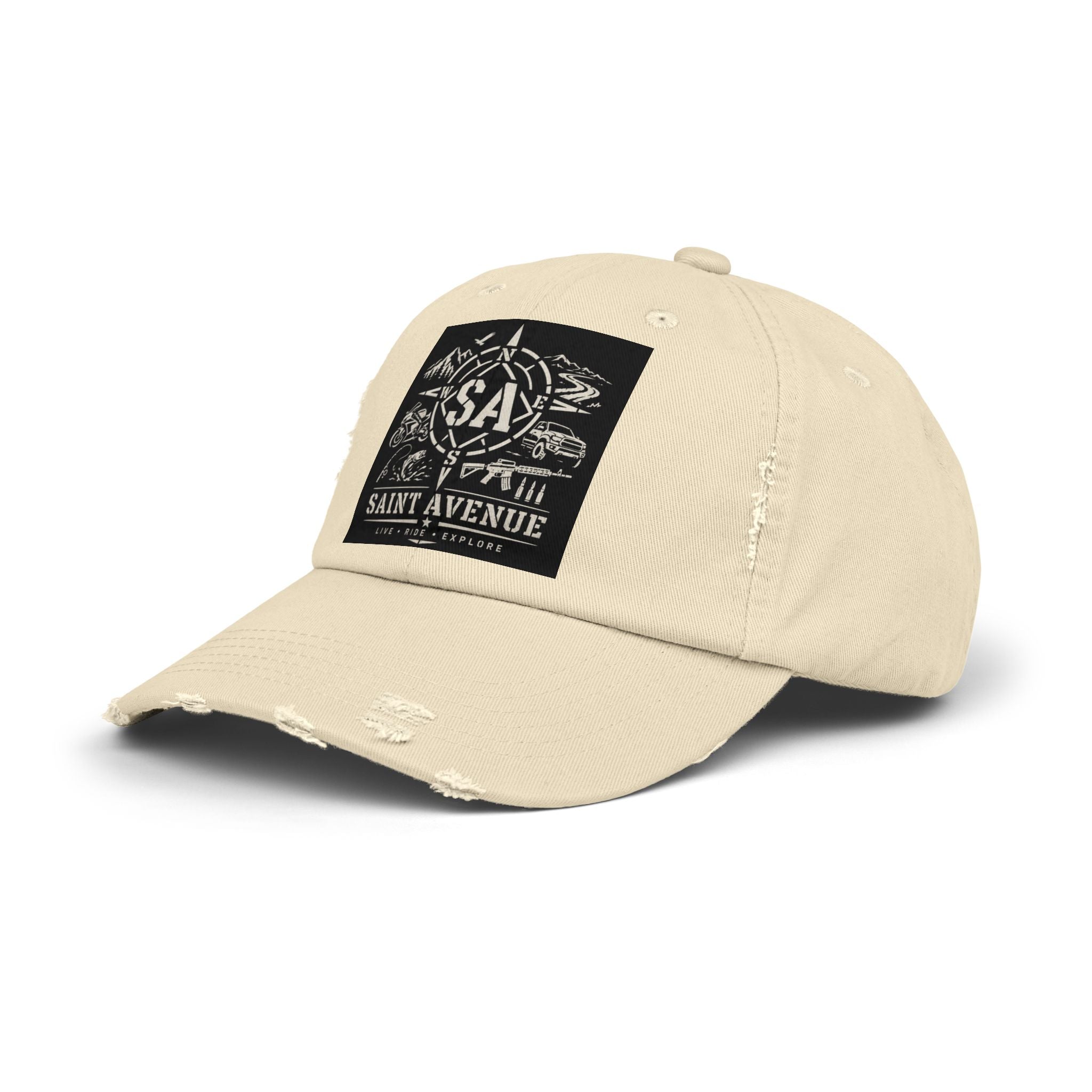Distressed Cap — Saint Avenue Vintage Explorer Hat
