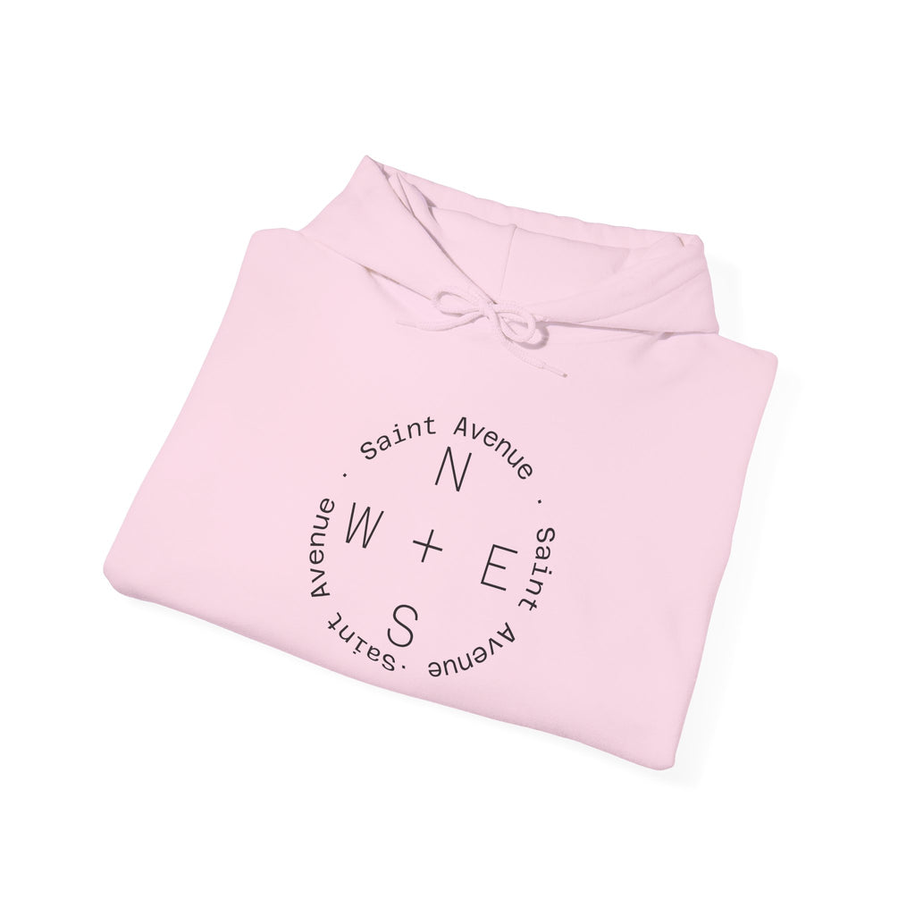 Fishing Hoodie — Bass Jumping Graphic Pullover with Compass Front