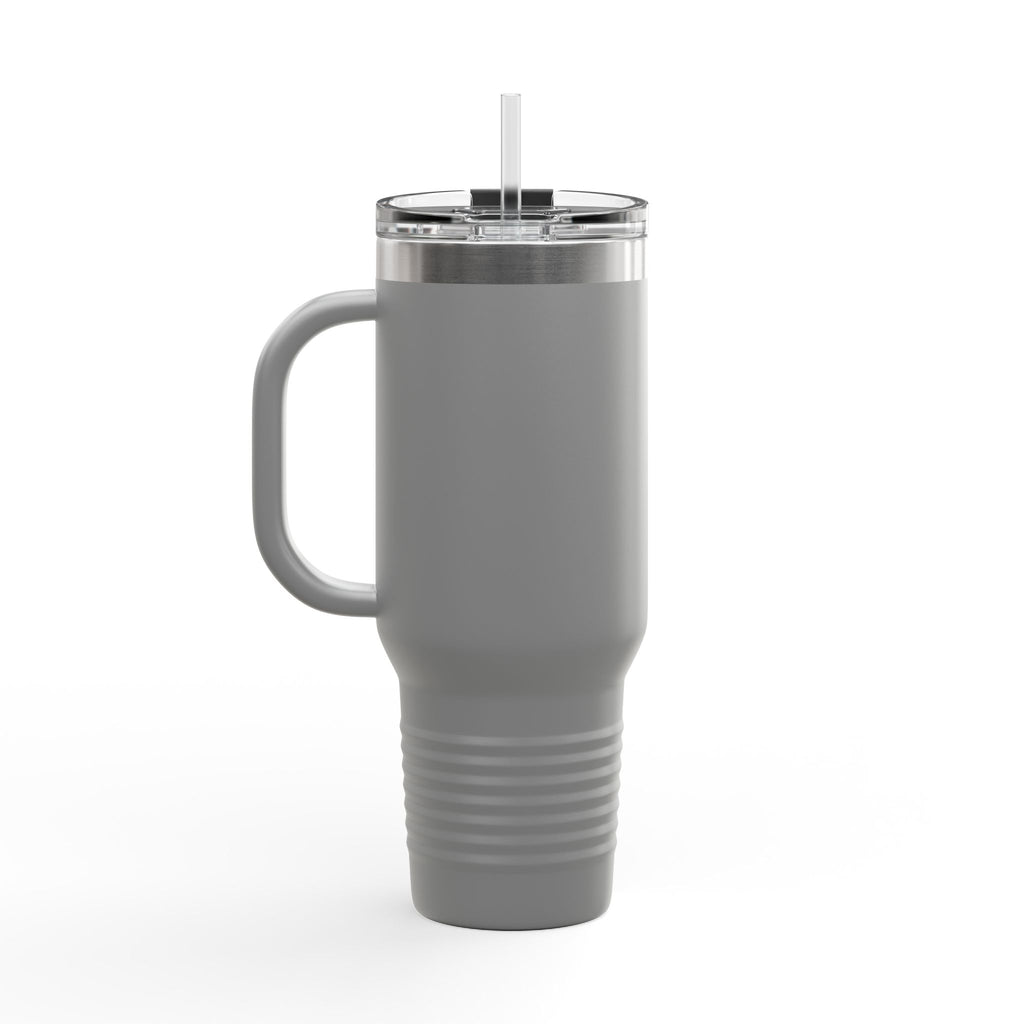 40oz Insulated Travel Mug — Saint Avenue Mountain Logo, Red