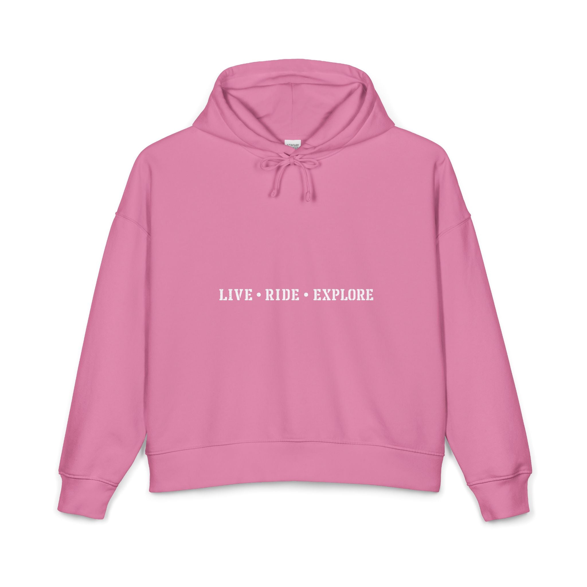 Live • Ride • Explore Hoodie — Women's Organic Adventure Pullover