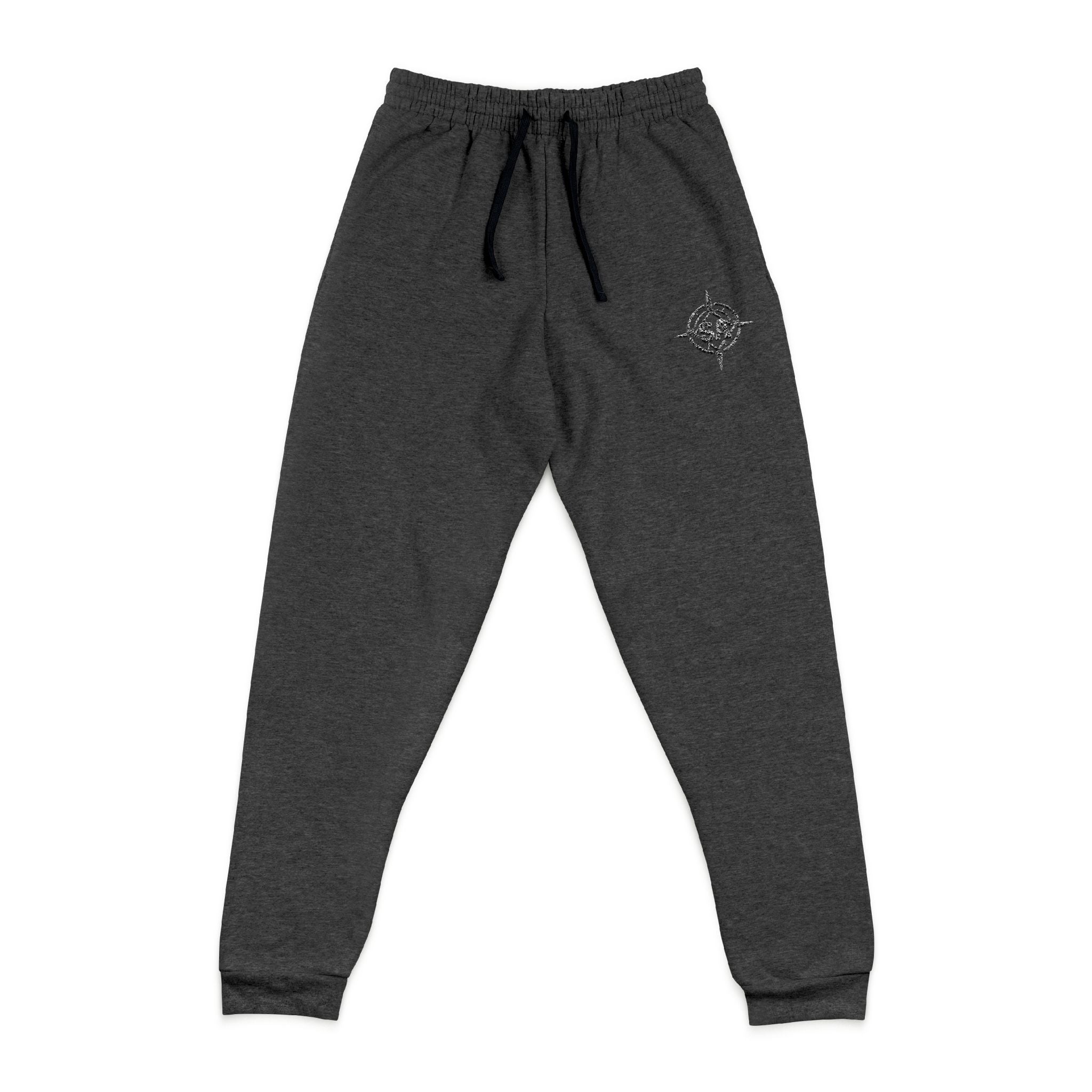 Embroidered Compass Joggers — Casual Travel & Everyday Sweatpants