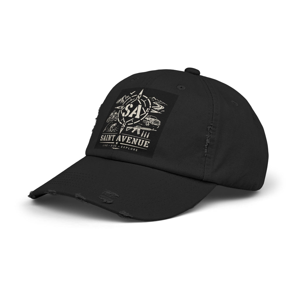 Distressed Cap — Saint Avenue Vintage Explorer Hat