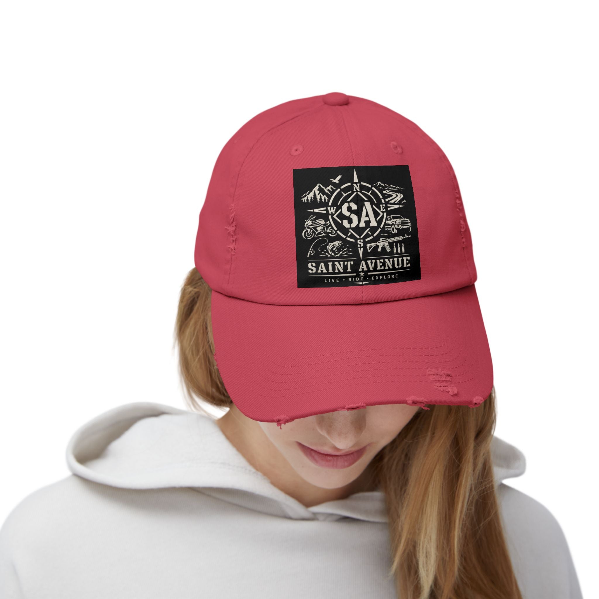 Distressed Cap — Saint Avenue Vintage Explorer Hat