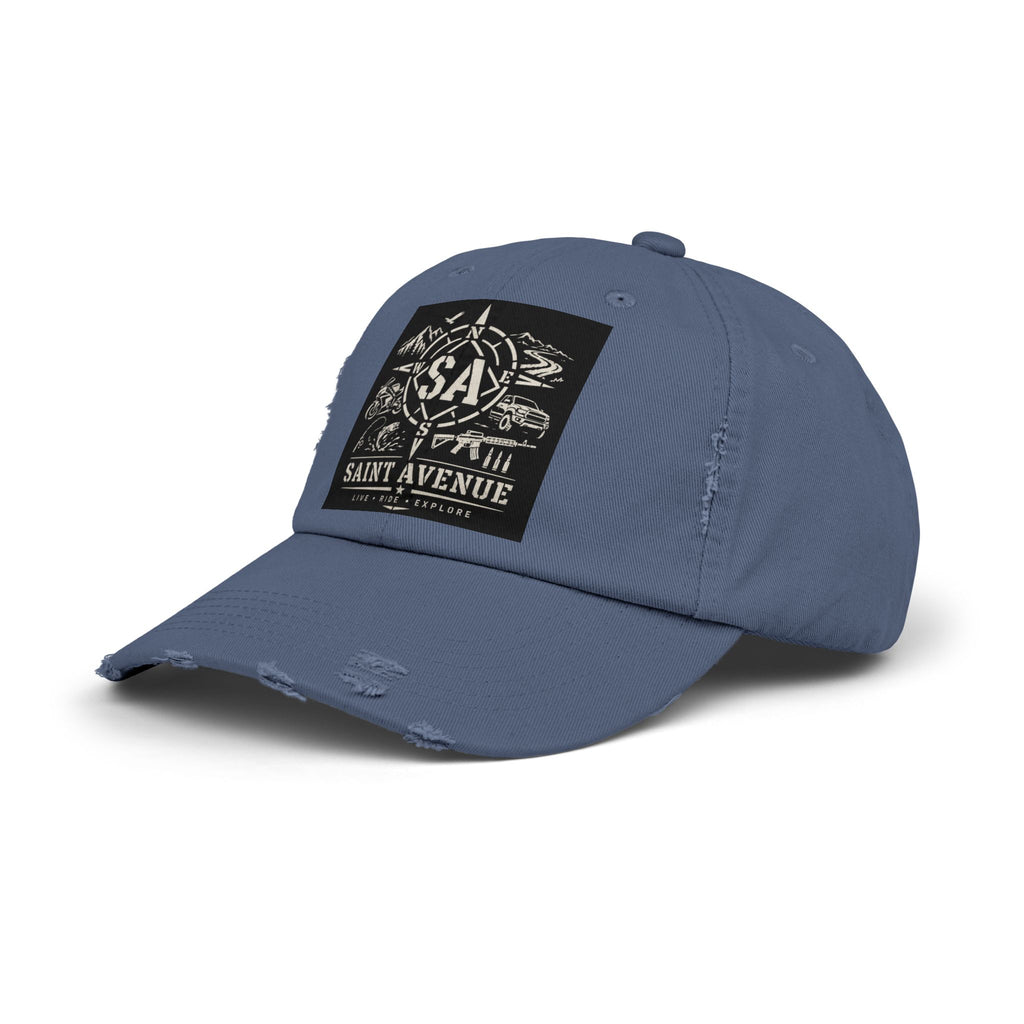 Distressed Cap — Saint Avenue Vintage Explorer Hat