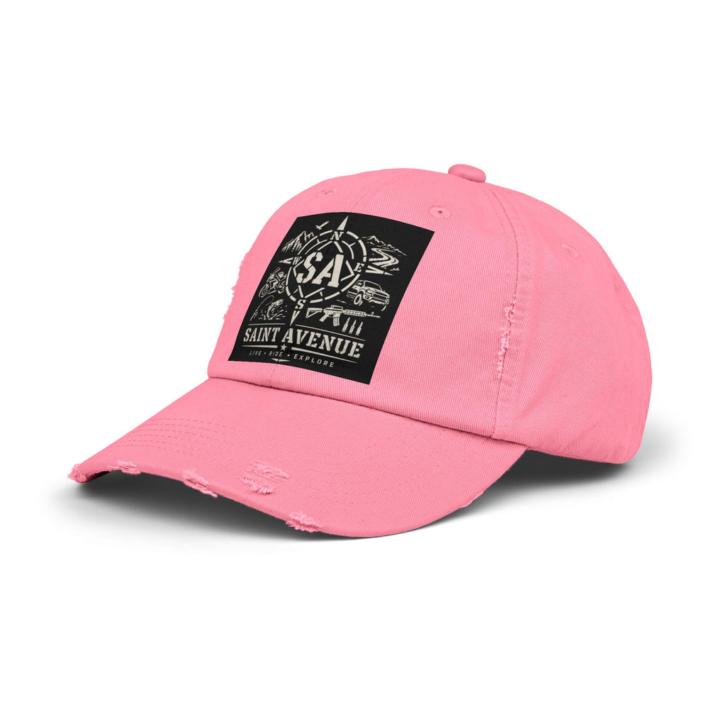 Distressed Cap — Saint Avenue Vintage Explorer Hat