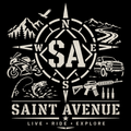 Saint Avenue Adventure Sticker — Live • Ride • Explore Kiss-Cut Decal